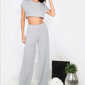 Gray Two Piece Set